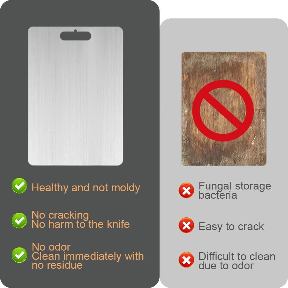 Titanium Cutting Board, Double-Sided Titanium Chopping Board For Kitchen