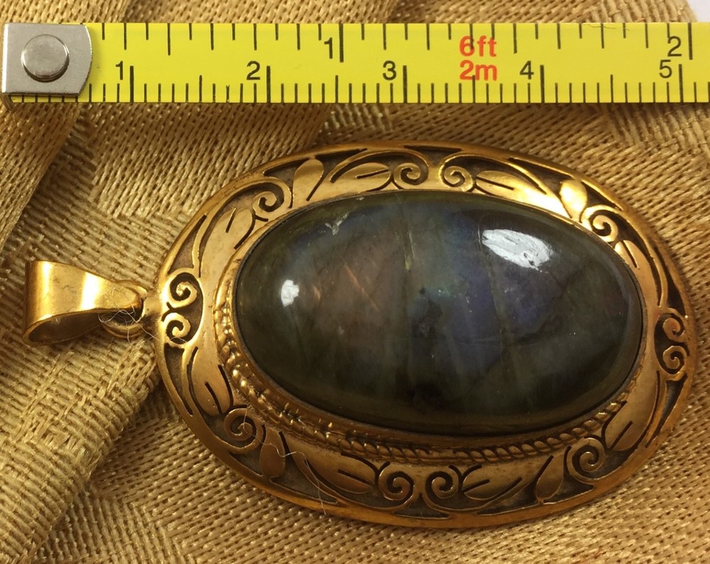 Handmade gold plated pendant women