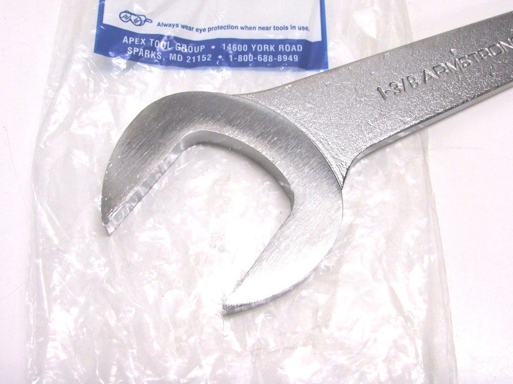 NEW! ARMSTRONG TOOLS 1-3/8" OPEN END PUMP WRENCH, THIN PATTERN, #28-044