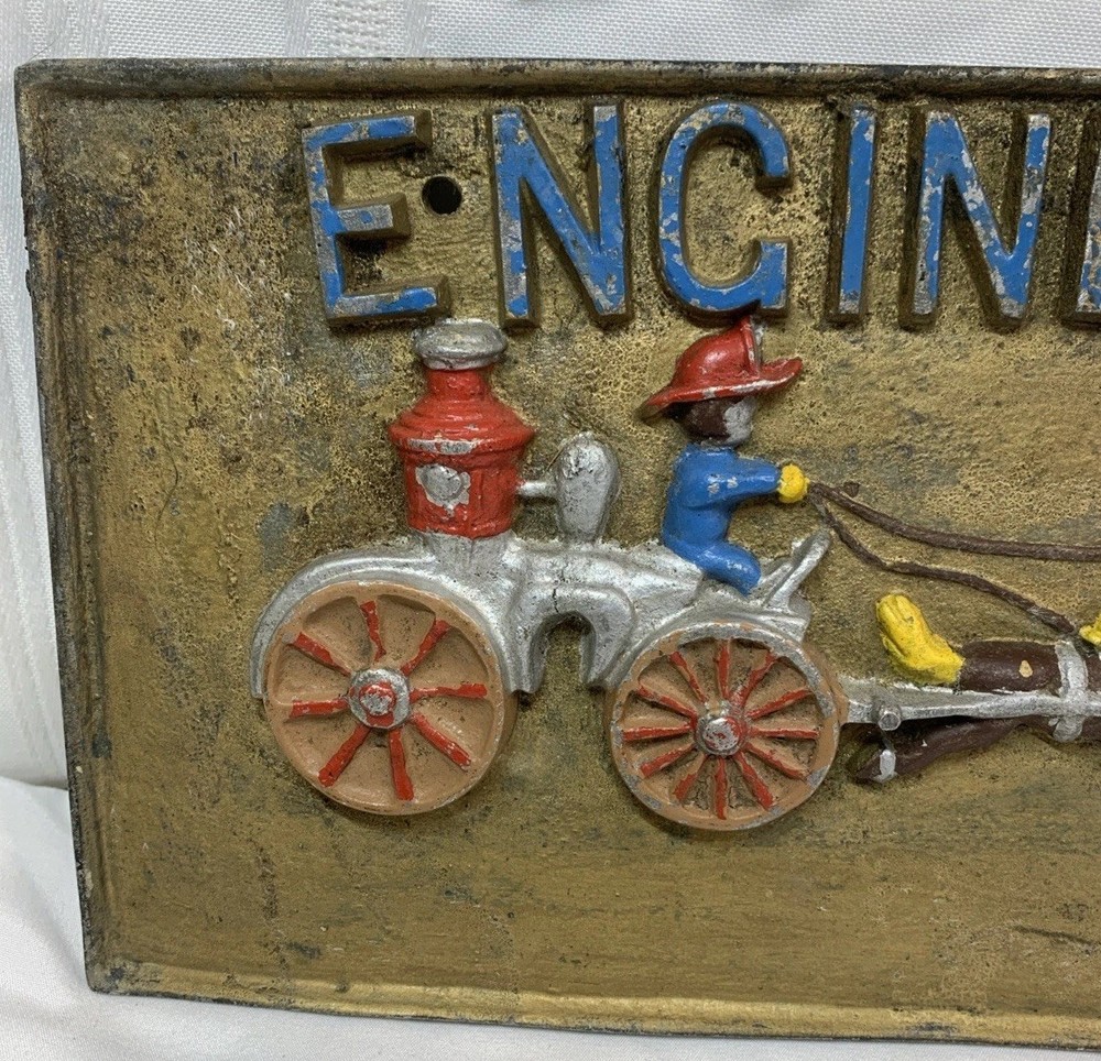 Engine Co. Metal Licence Plate