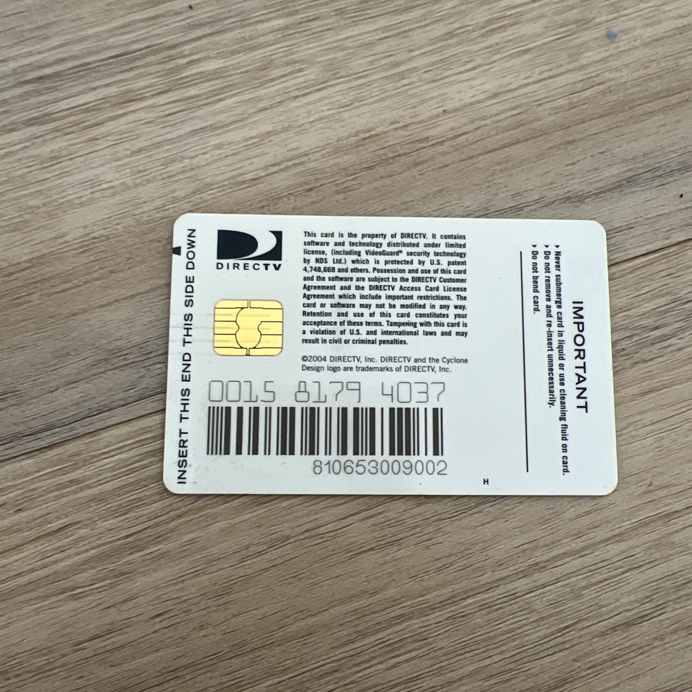 Direct TV Satellite Cable Access Card 2004 - Remote Access Module Card OEM DRTV