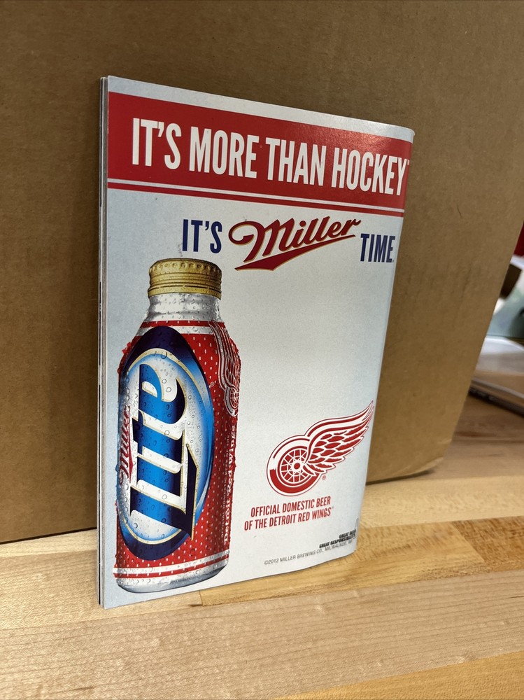 Detroit Red Wings Today 2/24/2013 Program VS Vancouver