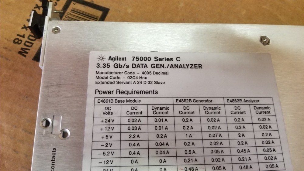 Agilent E4861B Gen/Analyzer 3.35Gb/s Data