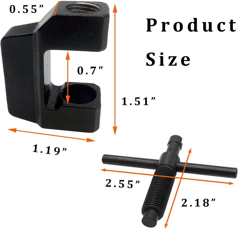 Front Sight Adjustment Tool, 7.62x39mm Clamping Tool Black