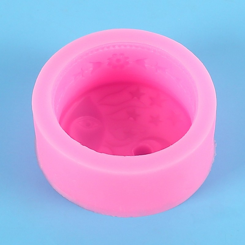 Quality Silicone Molds Moon Sun Pattern for Makers Soap Creators DIY Use