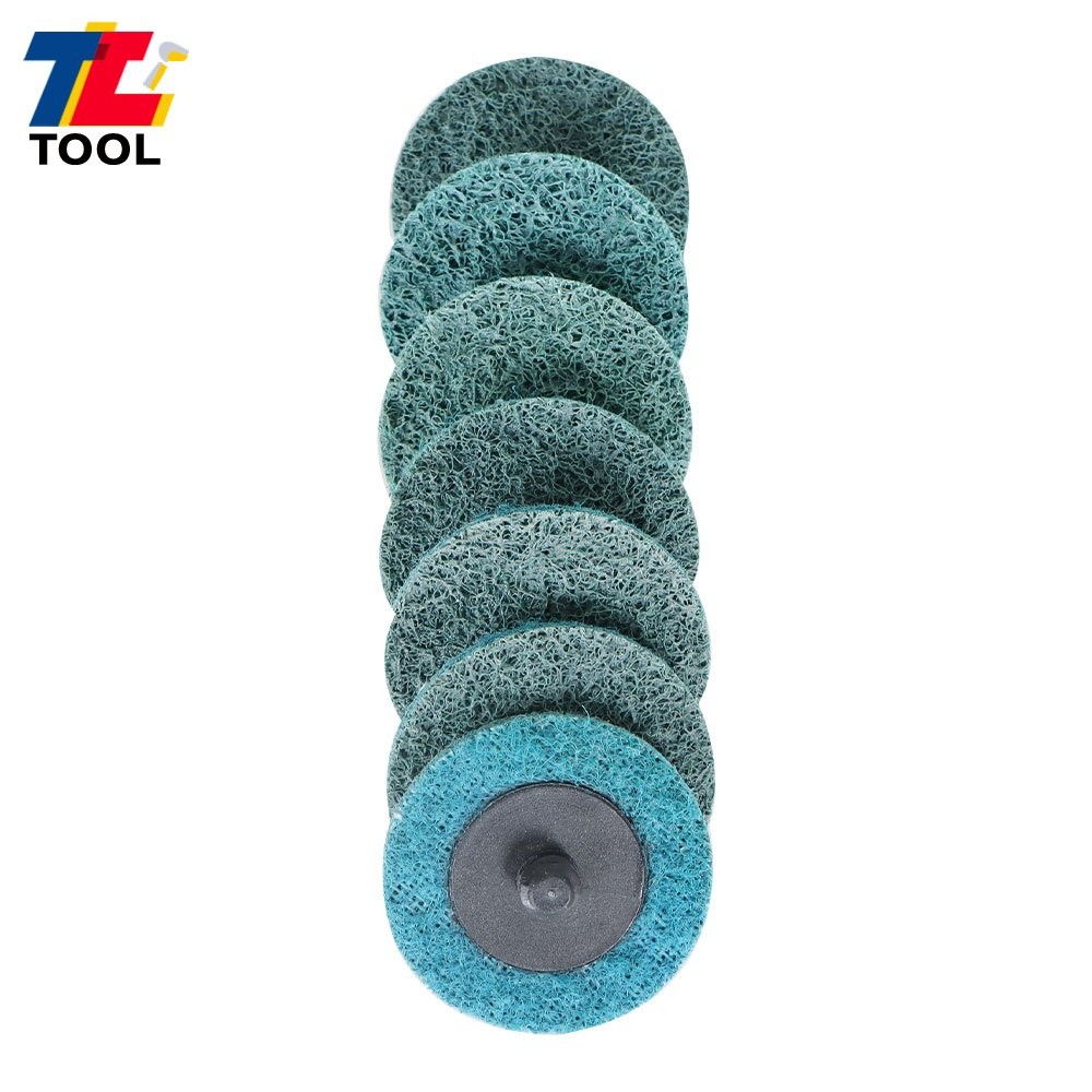 50Pcs 2" Fine Surface Conditioning Discs Roll Lock Grinder Sanding Pads