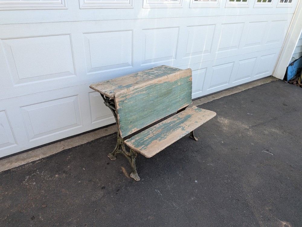 Primitive Antique School Desk