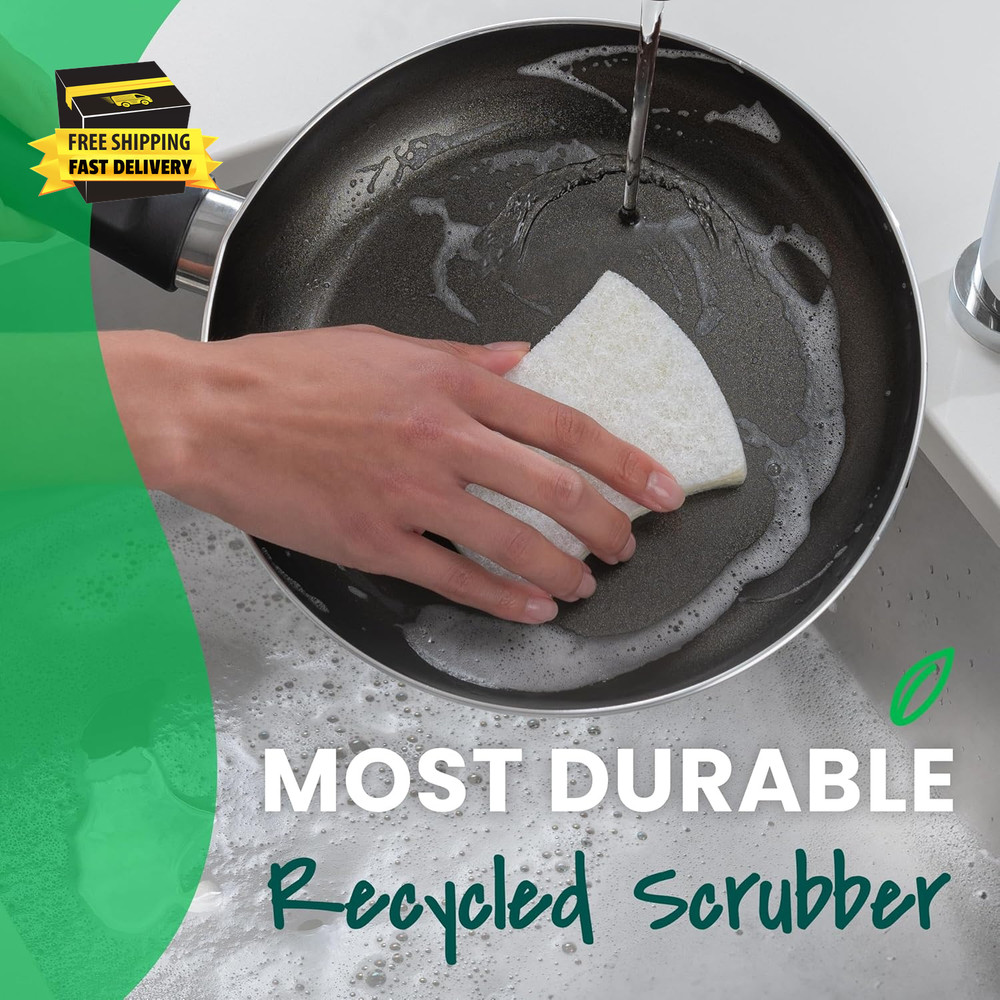 ® Greener Clean™ Non-Scratch Scrub Sponge, 6 Pack, 6 Units per Case ⭐️⭐️⭐️⭐️⭐️