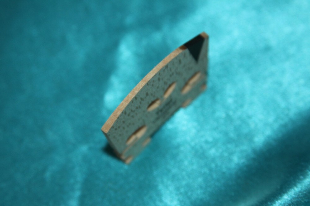 Fine Quality Fitted Flamed Maple Bridge w/"E" Insert by Teller,4/4 Size,MPN 5408