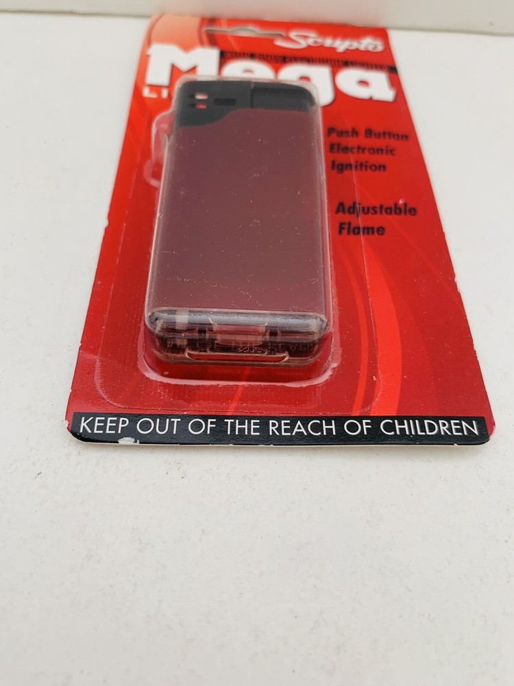 Scripto Wide Body Electronic Mega Lighter w/ Adjustable Flame *Lavender Color*