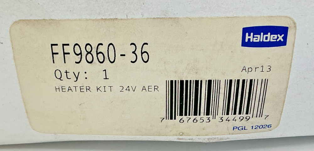 New Haldex FF9860-36 Heater Kit Heating Element 30/45F 24V