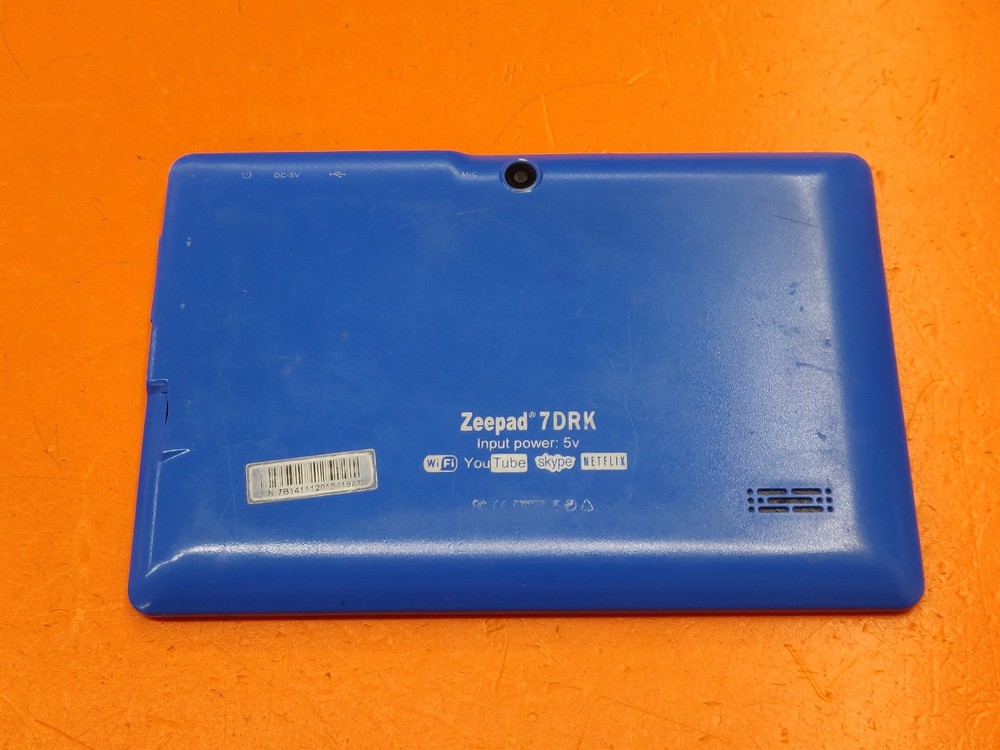 ⭐️⭐️⭐️⭐️⭐️ *AS IS - READ* Blue Zeepad 7DRK 7" Tablet Android Touchscreen Camera