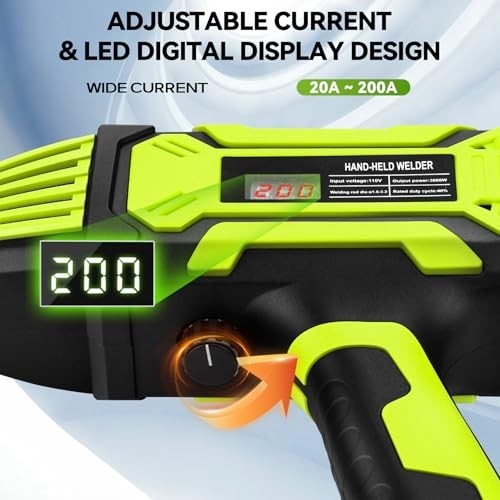 110V Portable Handheld Welding Machine, IGBT Inverter, 6 Variable Current Settin