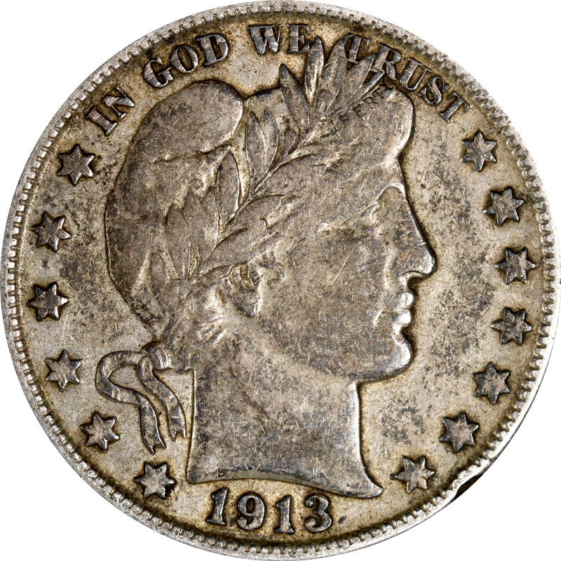 1913-D Barber Half Dollar