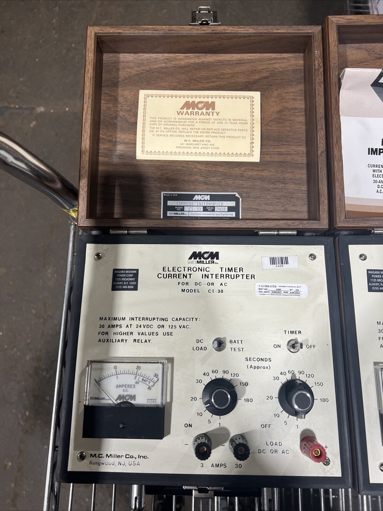 (1) MCM M.C. Miller Co. Inc. Current Interrupter CI-30 AC/DC Electronic Timer.