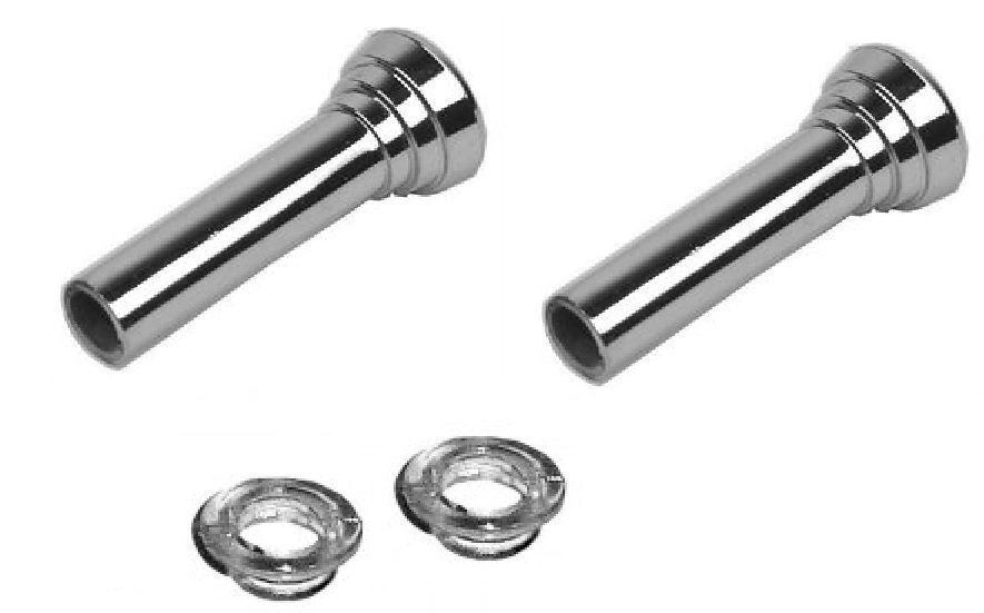 64 65 66 67 Chevelle & El Camino & Nova Chrome Door Lock Knobs & Ferrules