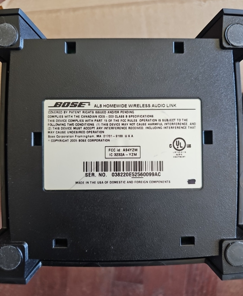 Bose AL8 Homewide Wireless Audio Link Transmitter