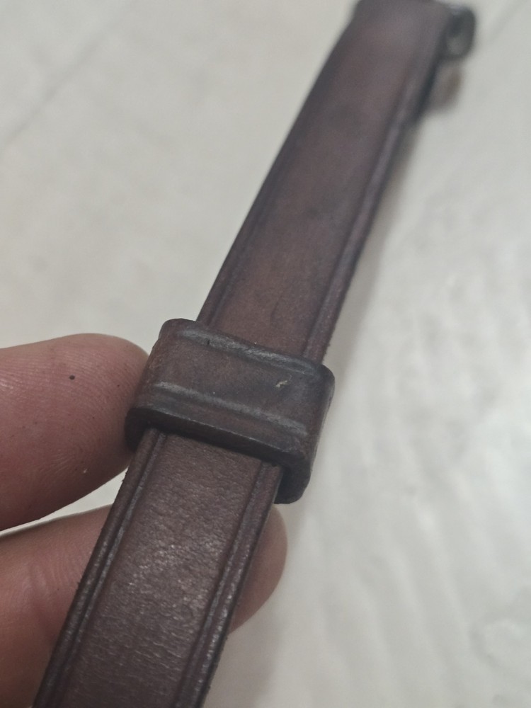 US Cavalry M1917 Leather Canteen Strap. Very Nice.