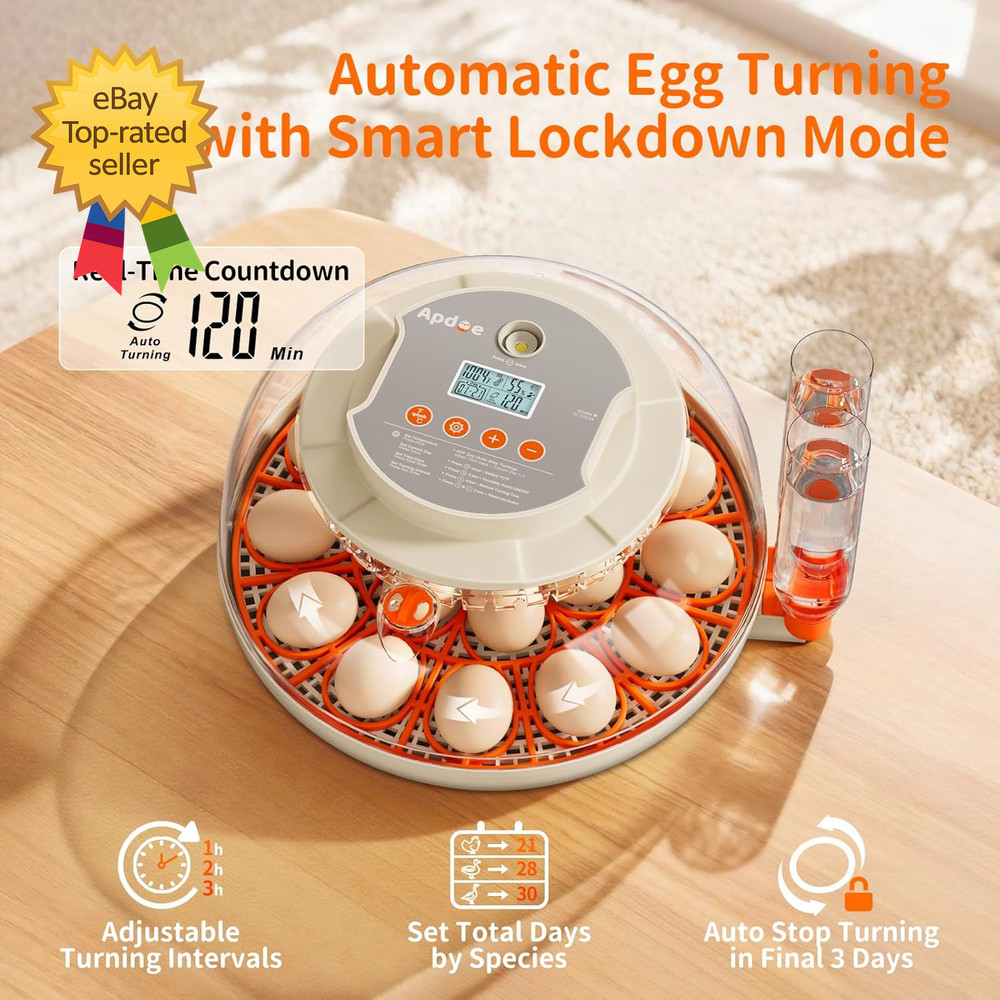 Egg Incubators for Hatching Eggs Temperature and Humidity Control Automatic Egg