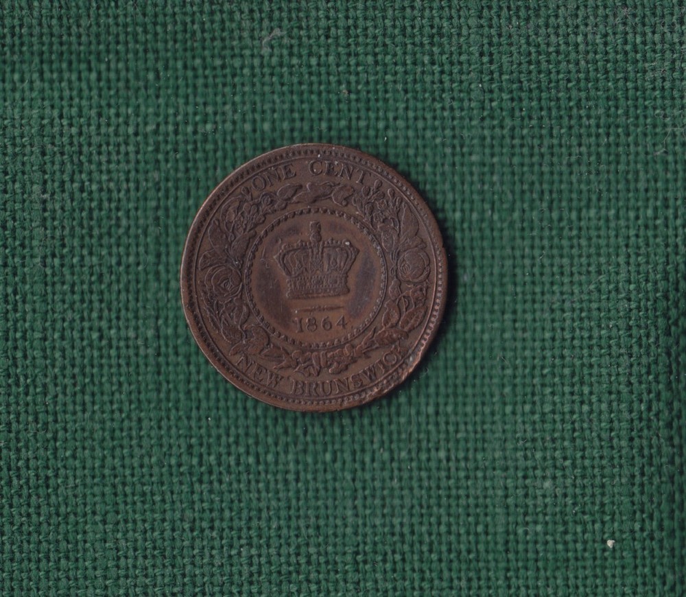 1864 1 cent New Brunswick
