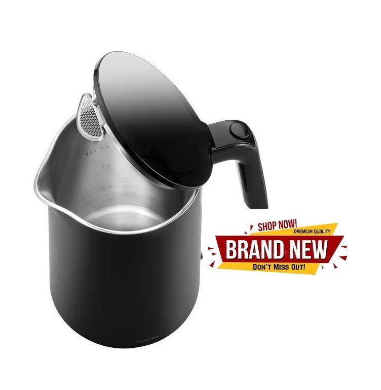 ZWILLING Enfinigy Pro Electric Kettle 1.5L Black Matte Cool Touch Fast Boil