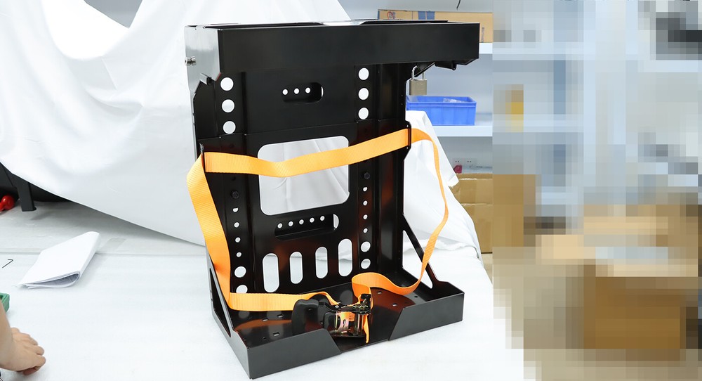 Adjustable Backpack Blower Sprayer Rack for Open & Enclosed Landscape Trailer