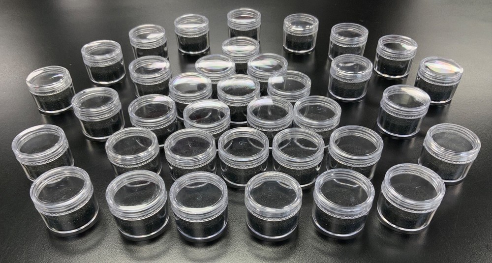 10PC Round Clear Plastic Storage Containers With Screw-On Lid Small & Tall
