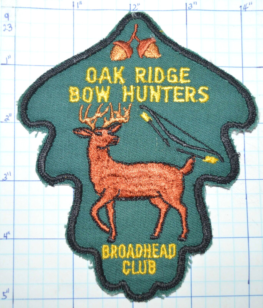 OAK RIDGE BOW HUNTERS BROADHEAD CLUB VINTAGE PATCH
