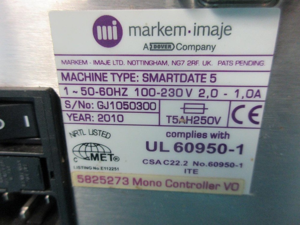 Markem-Imaje SmartDate 5 Thermal Printer Interface Control Module Working Tested