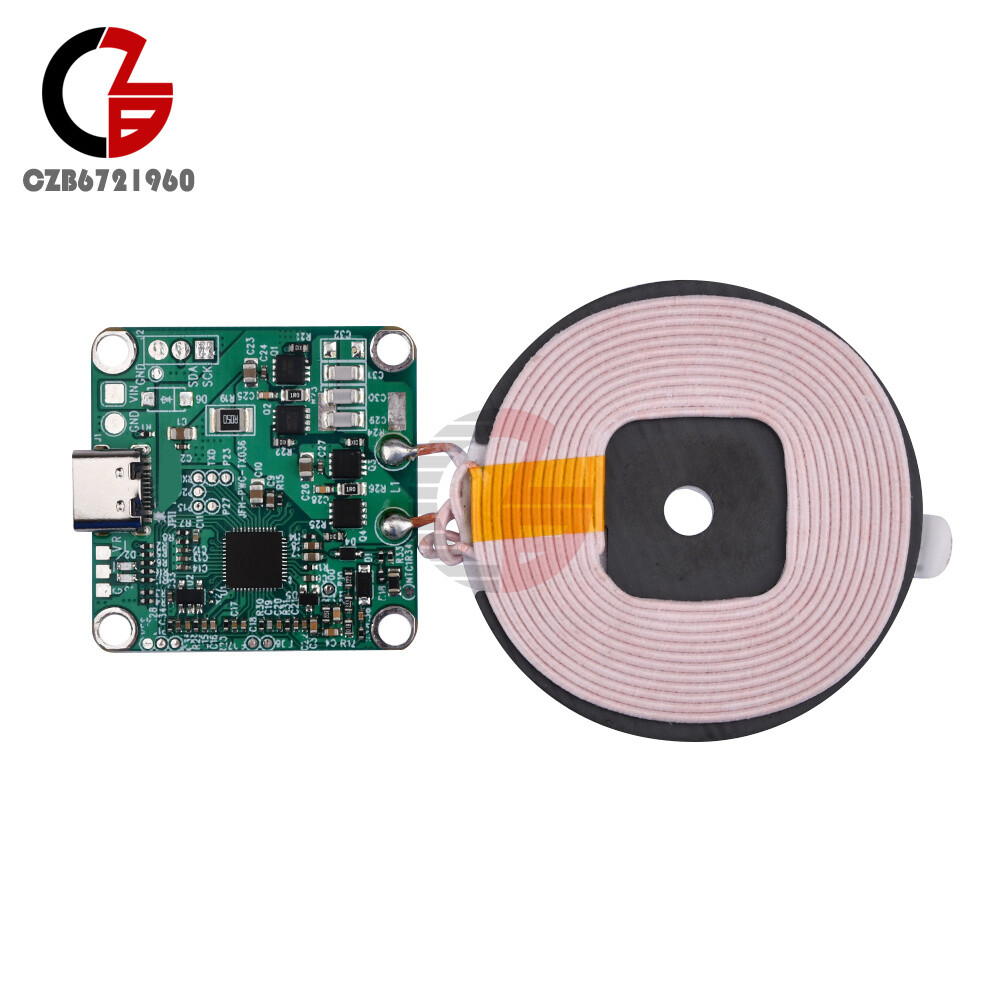 5W 10W 15W Wireless Charger Fast Charging Transmitter Module Coil Board Type-C