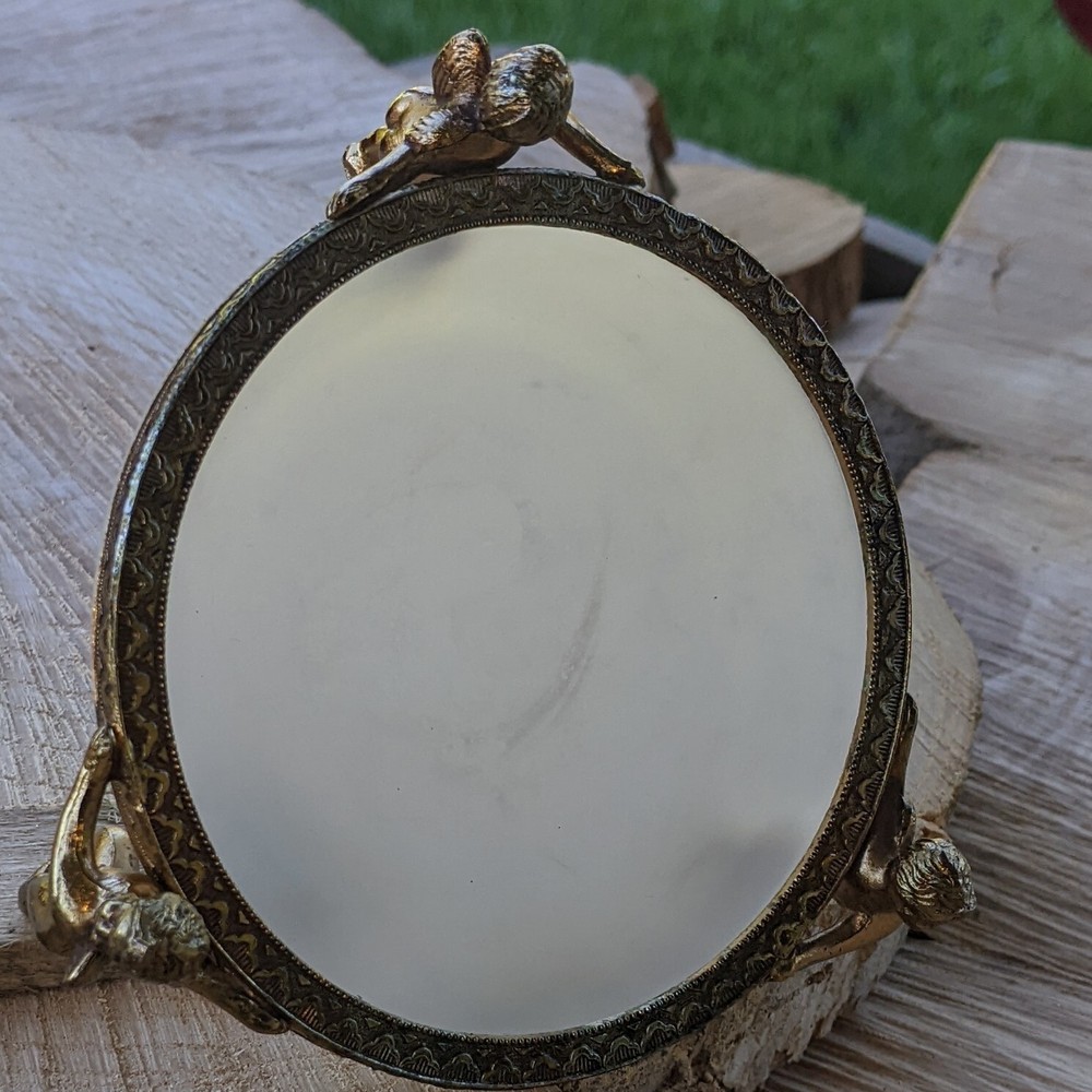 Antique Cherub Trinket Vanity Bowl