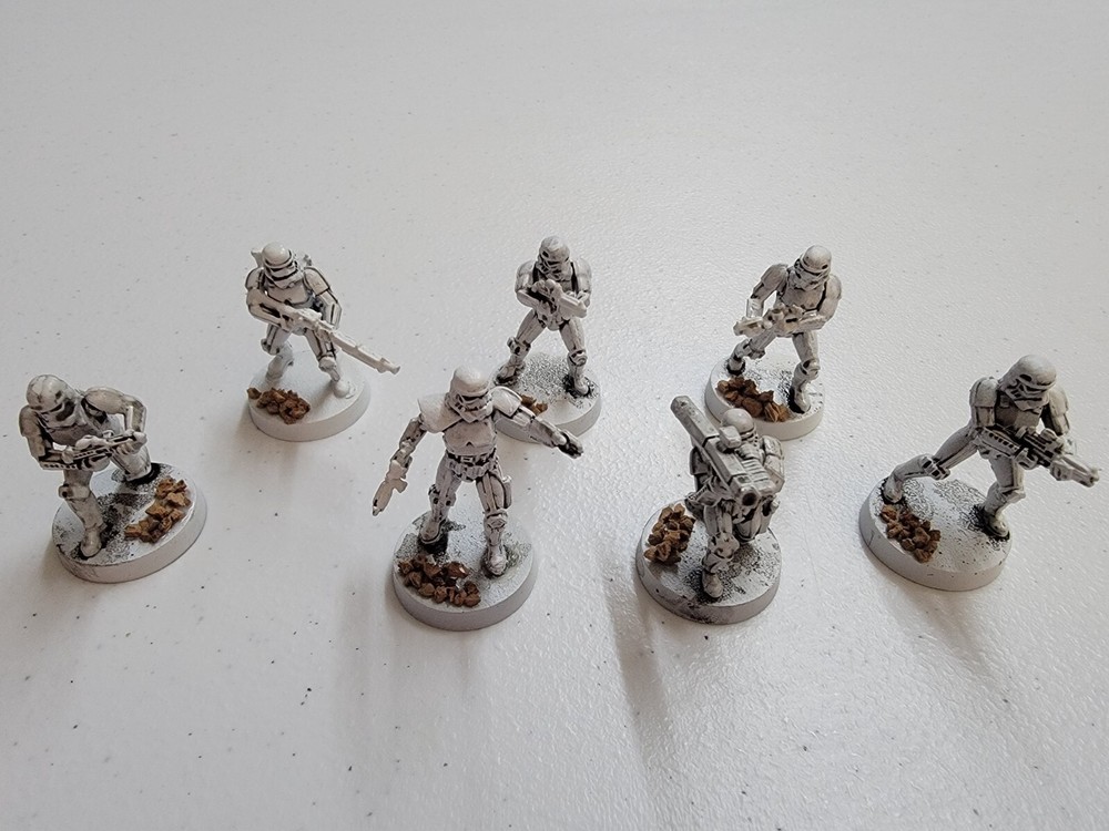 Star Wars Legion: Stormtroopers Unit Expansion Primed Partial Painted