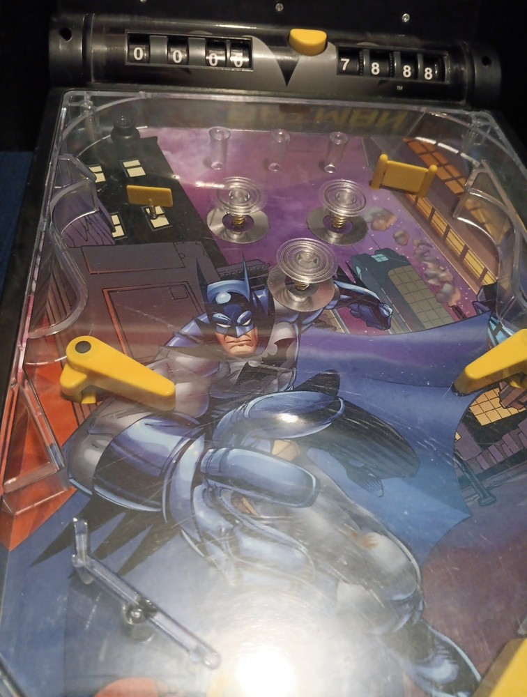 Comic Batman Animated Series Funrise Tabletop Pinball Game Electronic Scoring 04
