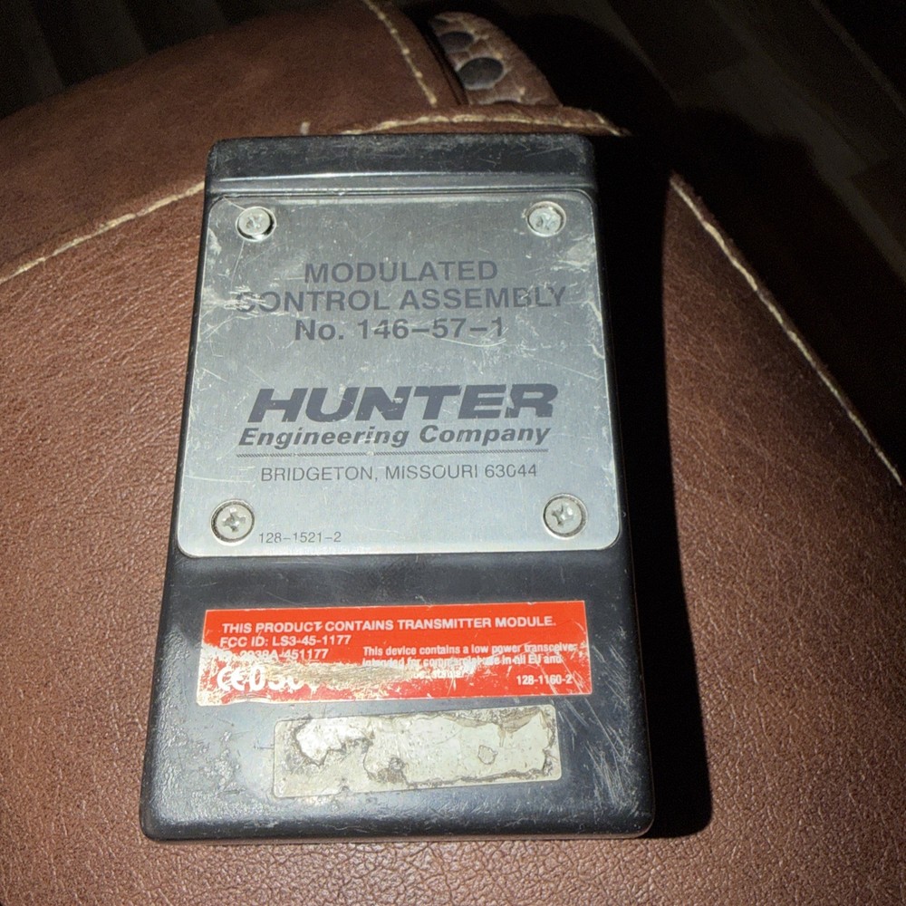 HUNTER ENGINEERING - Modulated Control Assembly No. 146-57-1 Not tested as is!