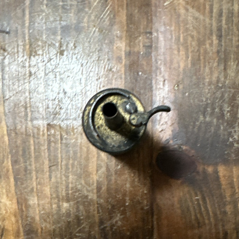 Vintage Brass Muzzleloader Powder Flask Dispenser