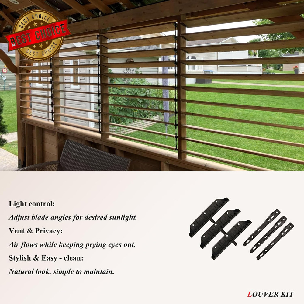 Louver Bracket Kit, Deck Sunblind System, Shutters Hardware System for Windows G