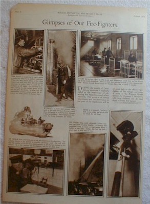 Firefighting  Firemen Rotogravure 1930