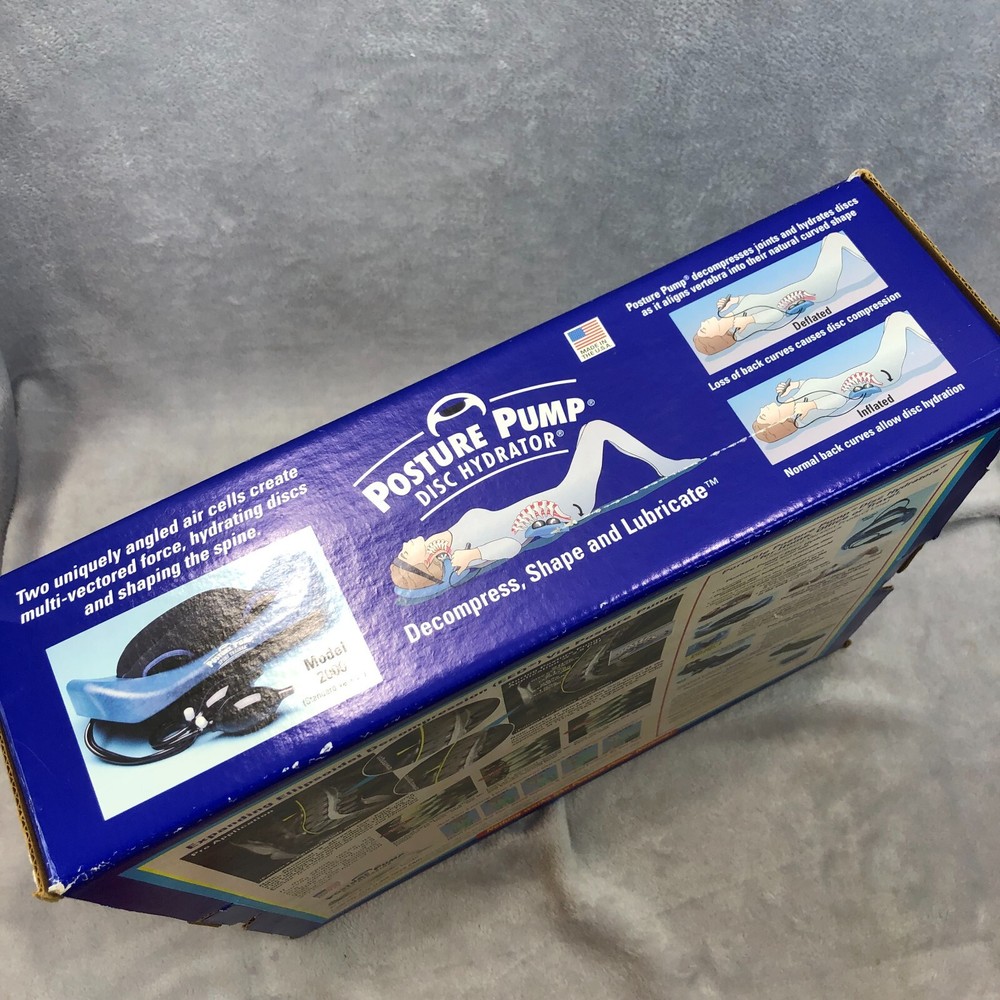 Posture Pump Disc Hydrator Professional Model 2000 Back Spine Corrector with Box
