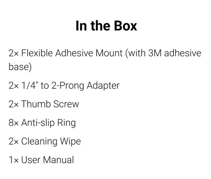 Original Insta360 Flexible Adhesive Mount - Strong & Versatile Attachment