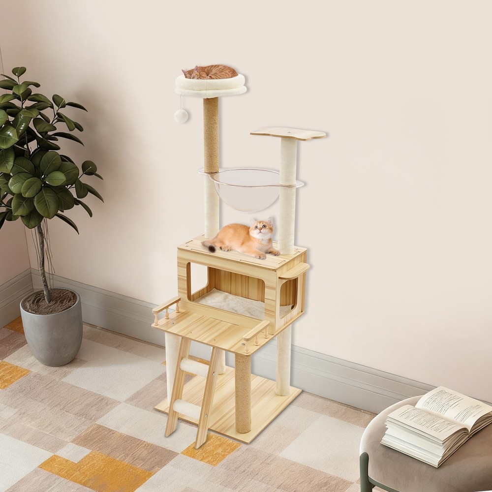 Modern Cat Tree, Cat Tree for Indoor Cats, Cat Scratching Climbing Tower