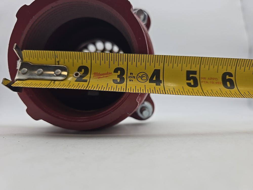 CAST IRON THREADED FOOT VALVE 3 1/4" Red