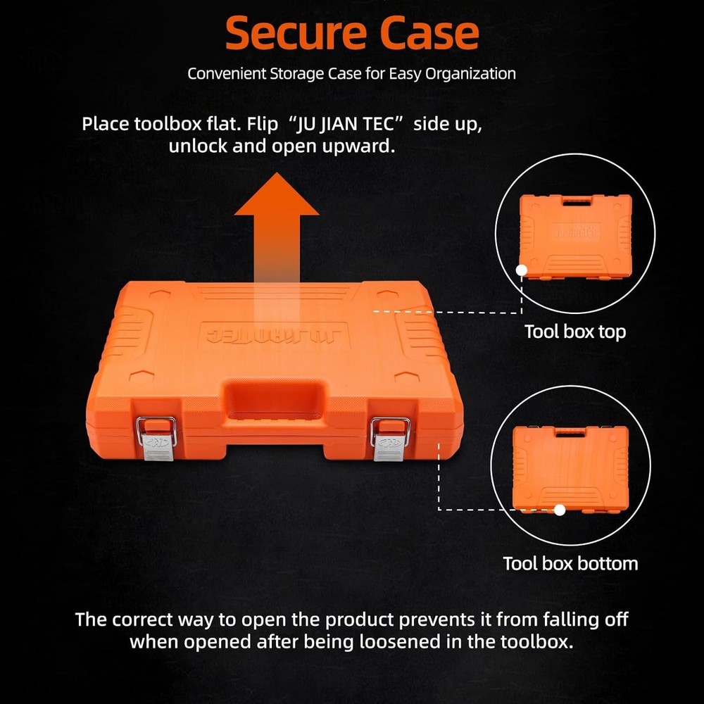 1/2" Drive Master Impact Socket Set, 65 Piece, with Adapters & Ratchet Handle...