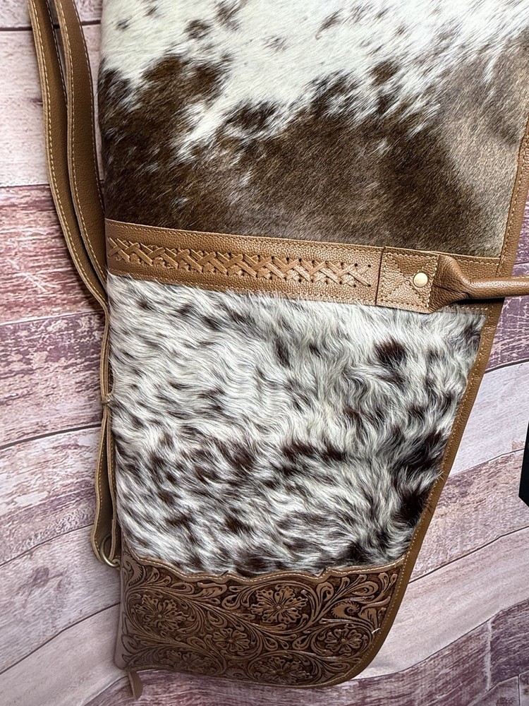 MYRA ~ TOOLED ~ LEATHER ~ COWHIDE ~ RIFLE ~ STORAGE ~ CASE