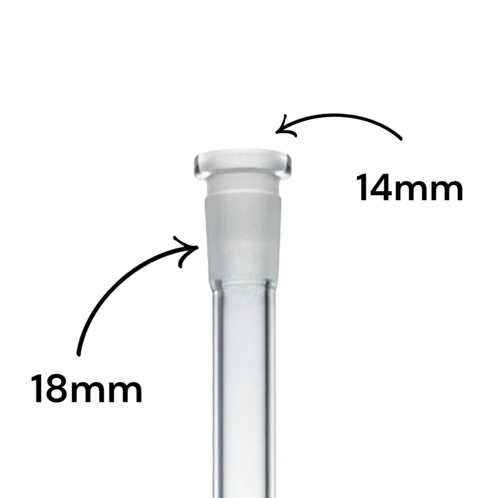 4" Glass DOWNSTEM 14mm/18mm Hookah Bong Water Pipe Stem Diffuser