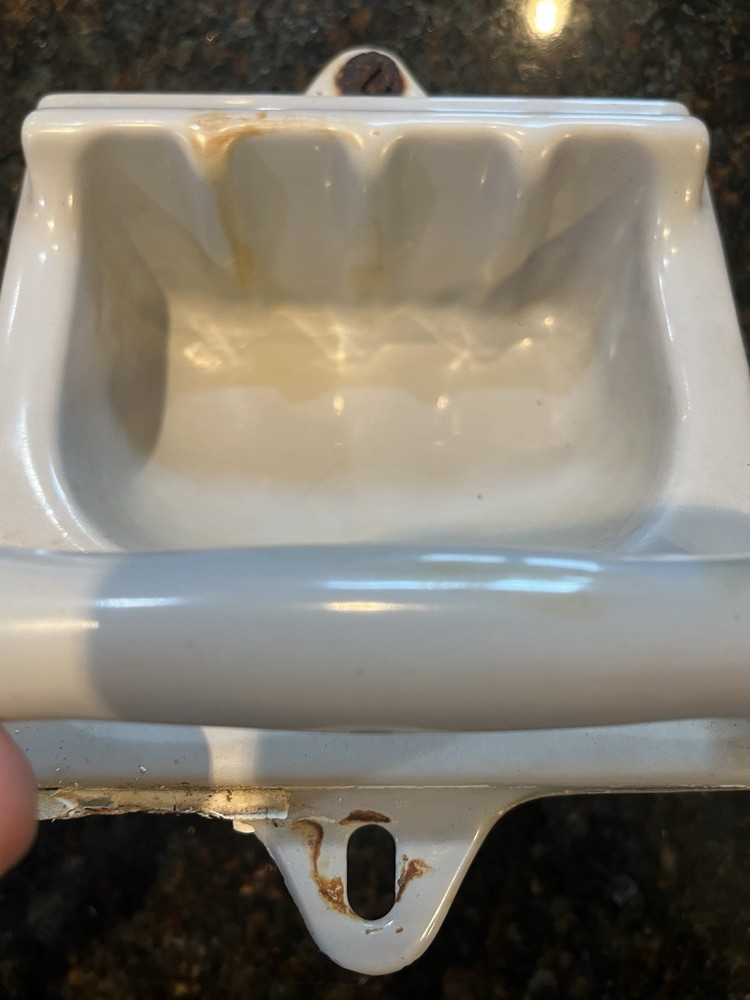Vintage Cast Iron Soap Dish MCM BEC 622