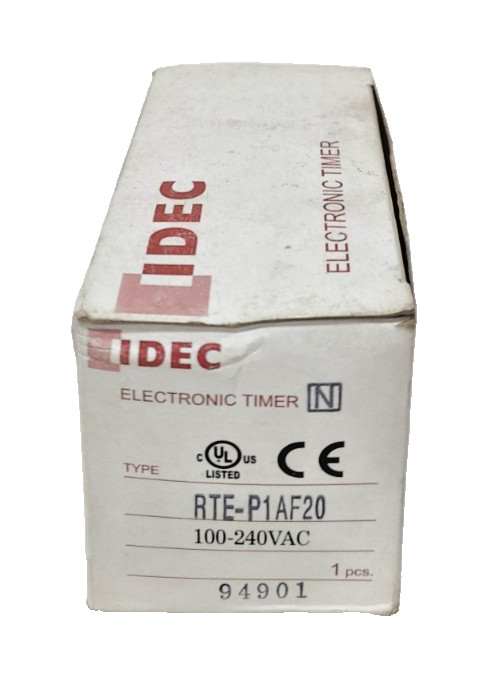 *NEW IN BOX* IDEC RTE-P1AF20 Multi-Range Electronic Timer 100-240VAC