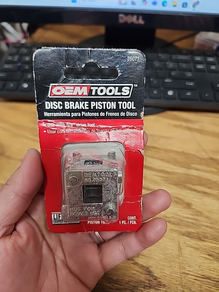 OEMTOOLS Rear Disc Brake Piston Tool (part number 25071).