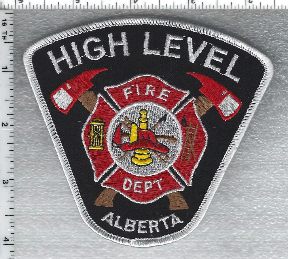 High Level Fire Department (Alberta, Canada) White Border Shoulder Patch