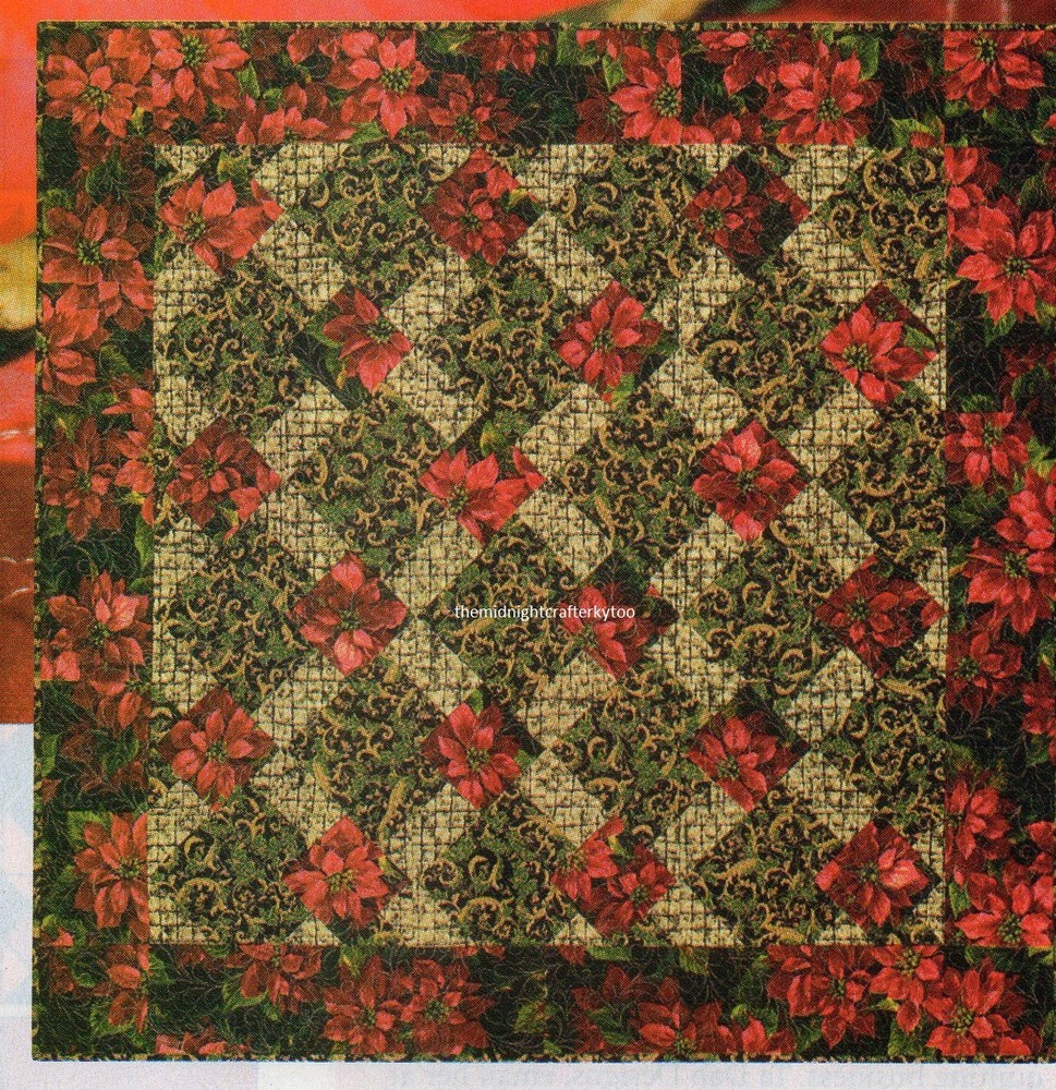 Glitter And Gold Quilt Pattern Pieced DH