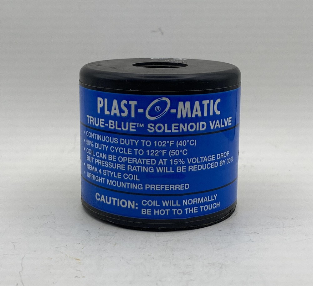 Plast-O-Matic 120/60 True Blue Solenoid Valve Coil